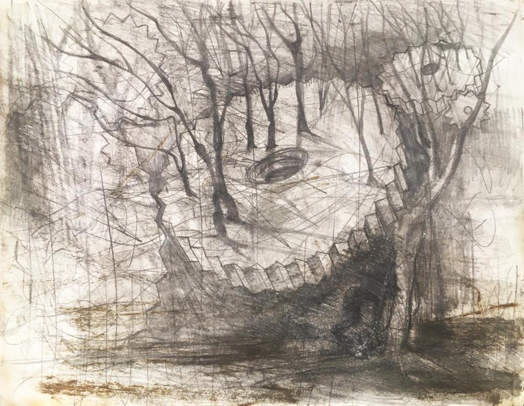 hendrik vermeulen_artist_belgium - drawing -  field station pikilonia - stop 4