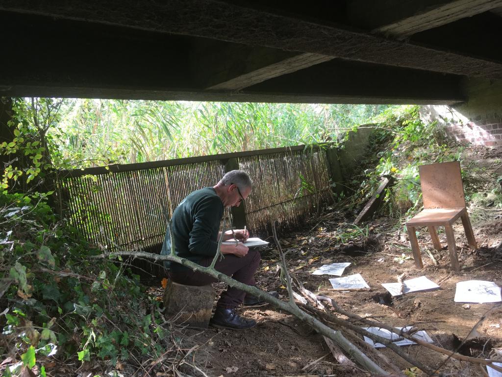 at work [ field station Pïkilonia], august 2019, year 54