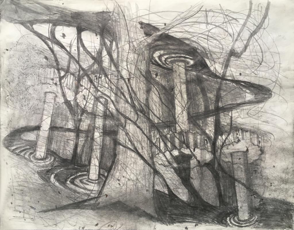 hendrik vermeulen -drawing -  field station pikilonia - stop 4